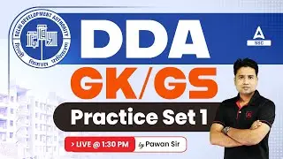 DDA Classes 2023 | DDA GK/ GS Class By Pawan Moral | Practice Set 1