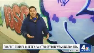 NYC Paints Over Washington Heights' Iconic 191st St. Tunnel Art | NBC New York