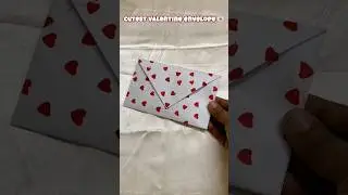 One minute envelope idea😱💌||#art#shortsfeed#diy#valentinesday
