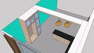 A simple design of Modular Kitchen #Pranish Furniture @ 3d design