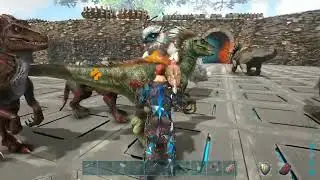 2022 Ark gameplay /gladiator Pit/ dino fight
