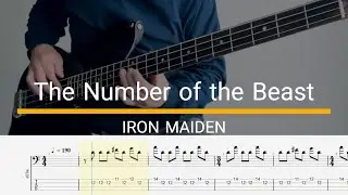 The Number of the beast /IRON MAIDEN Bass copy with TAB score