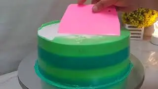 Dinasaur Cake with boiled icing easy tutorial || Angel BakingwithMommy