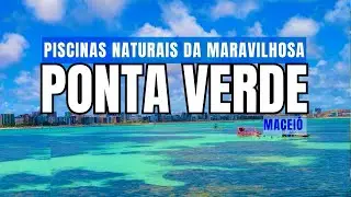 PISCINAS NATURAIS DA MARAVILHOSA PONTA VERDE MACEIÓ AL #maceio