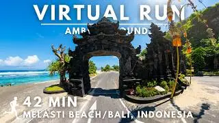 Virtual Running Video For Treadmill in #Bali #MelastiBeach #virtualrunningtv #virtualrun #ambient