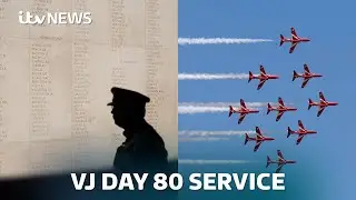 WATCH: WWII Veterans honoured at Remembrance Service marking 80th Anniversary of VJ Day | ITV News