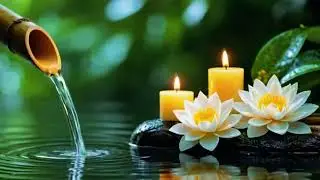 Relaxing Sleep Music with Bamboo Water Sounds 🌿 Deep Sleep, Anxiety Relief & Healing