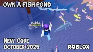 Roblox Own A Fish Pond Новый код Октябрь 2025