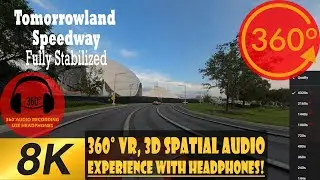 Tomorrowland Speedway 8K 360 VR spatial audio Magic Kingdom