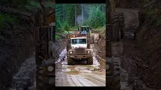 Extreme Mud Road Driving | Big Truck