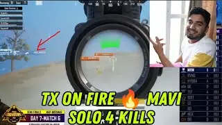 Tx On Fire 🔥 Mavi Solo 4 Kills | TeamXSpark In Upthrust eSports