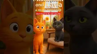 Mishmish and Layla: A Feline Friendship #cartoon #disney #cats #funnyvideo #shorts #animation