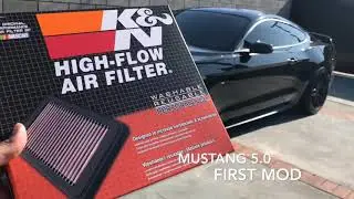 Mustang Gt K&N Drop In Air Filter Install And Short Rev Clips