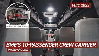 TOMAR's Advanced Warning Lights on BME Crew Carrier at FDIC 2023