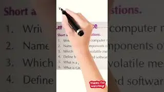 CLASS 5,Characteristics of a computer | Solved Short Question Answer | SHORT Princess Tiara