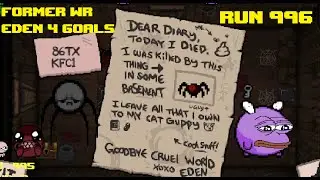 Run 996 Eden 4 Goals (B) RIP 995-1 du WR (de l'époque) FIN DE LA STREAK 2024 et run lost !