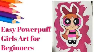 Blossom Drawing 💖 | Easy Powerpuff Girls Art for Beginners | Artology Creator