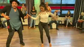 Alan & Paulina (Salsa Demo) at La Onda Social on October 29th 2022