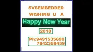 Happy New Year | P10 Red Color LED Moving Message Display