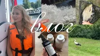 ВЛОГ 🩷 Прогулка на катере 🚤 Дача 🏠 Покупки🛍️