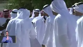 سيف بن زايد و جموع المصلين يشيعون شهيد الوطن عبدالله الدهماني في رأس الخيمة