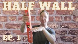 Building a Half Wall with built in Fireplace Day 1