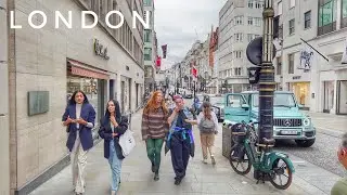Mayfair London Walking Tour | London Summer Streets Walk | Central London View | London City Walk 4K