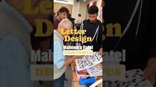 Letter Design Workshop By Mahendra Patel | &Eacute;cole Intuit Lab Delhi