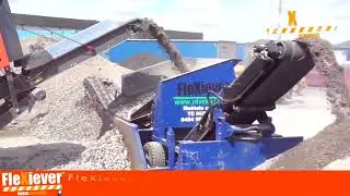 Crushing and screening with our FleXiever SKID 3 fractions screener and the Arjes 250 Impaktor.