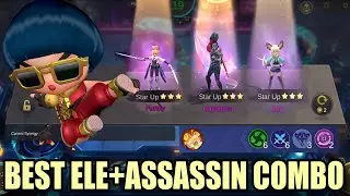 ELEMENTALIST ASSASSIN SYNERGY BEST COMBO🔥 HOW TO PLAY CHOU | MAGIC CHESS BEST SYNERGY