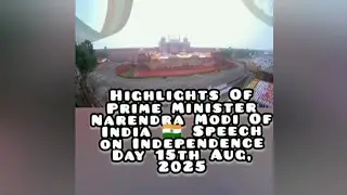 Highlights Of PM NarendraModi Of India🇮🇳Speech on Independence Day 15.8.2025 #independenceday2025 