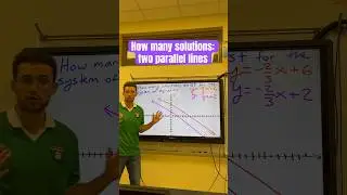 Counting the solutions to a system of equations part 2: parallel lines