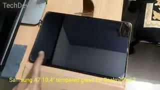 What happened when I applied Samsung Tab A7 tempered glass on RealmePad