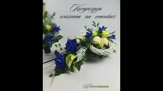 Stroik wiosenny na grób/cmentarz z wiankiem// DIY// Wielkanoc// Easter