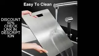 1-5pcs Stainless Steel Cutting Board Set for Vegetable, Meat & Bread Slicing with Food Contact Safe
