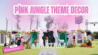 Whimsical Pink Jungle Theme Decor for Magical Celebrations #jungletheme #junglethemebirthday #event