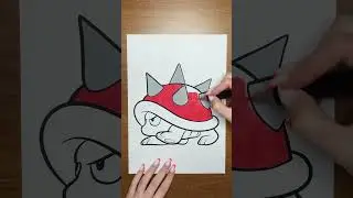 Mario movie Spiny Shell | Coloring Pages