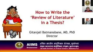 Lecture 3:A Practical Approach to Thesis Writing: How to write the review of literature in a thesis?