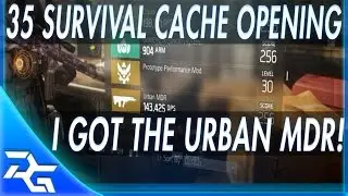 The Division - 35 Survival Cache Opening+34 Basic Caches I Got The Urban MDR