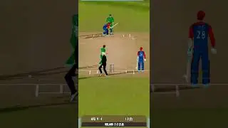 Afghanistan vs Ireland match ma H. Zazai ko out karte hua  Gareth  Delany