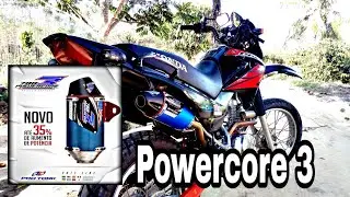 MEU NOVO ESCAPAMENTO PRO TORK POWERCORE  788 3 AZUL (BROS 150 CARBURADA)