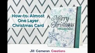 How-to: Almost One Layer Christmas Card