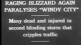 Chicago Snowstorm Vintage Footage from the 1920's