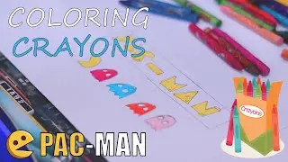 PAC-Man Drawing Practice with Crayons Color  by Yashar | Kids Drawing | Color Filling