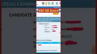 SSC GD My Score Card 😌 Rojgar With Ankit #sscgd