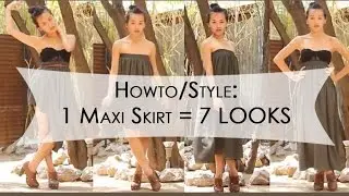 Howto/Style: 1 Maxi Skirt = 7 LOOKS