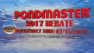 2017 Pondmaster Rebates