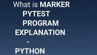 marker in pytest  python
