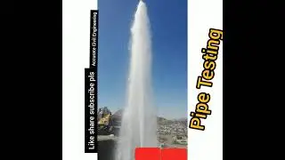 Pipe Testing|Water pressure ❤️👍