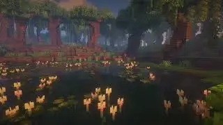 a warm evening in the swamp with minecraft music